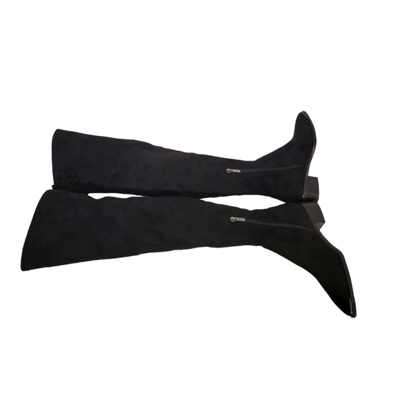 New Marc Fisher Yacinda Over the Knee Black Suede Boots - Picture 11 of 14